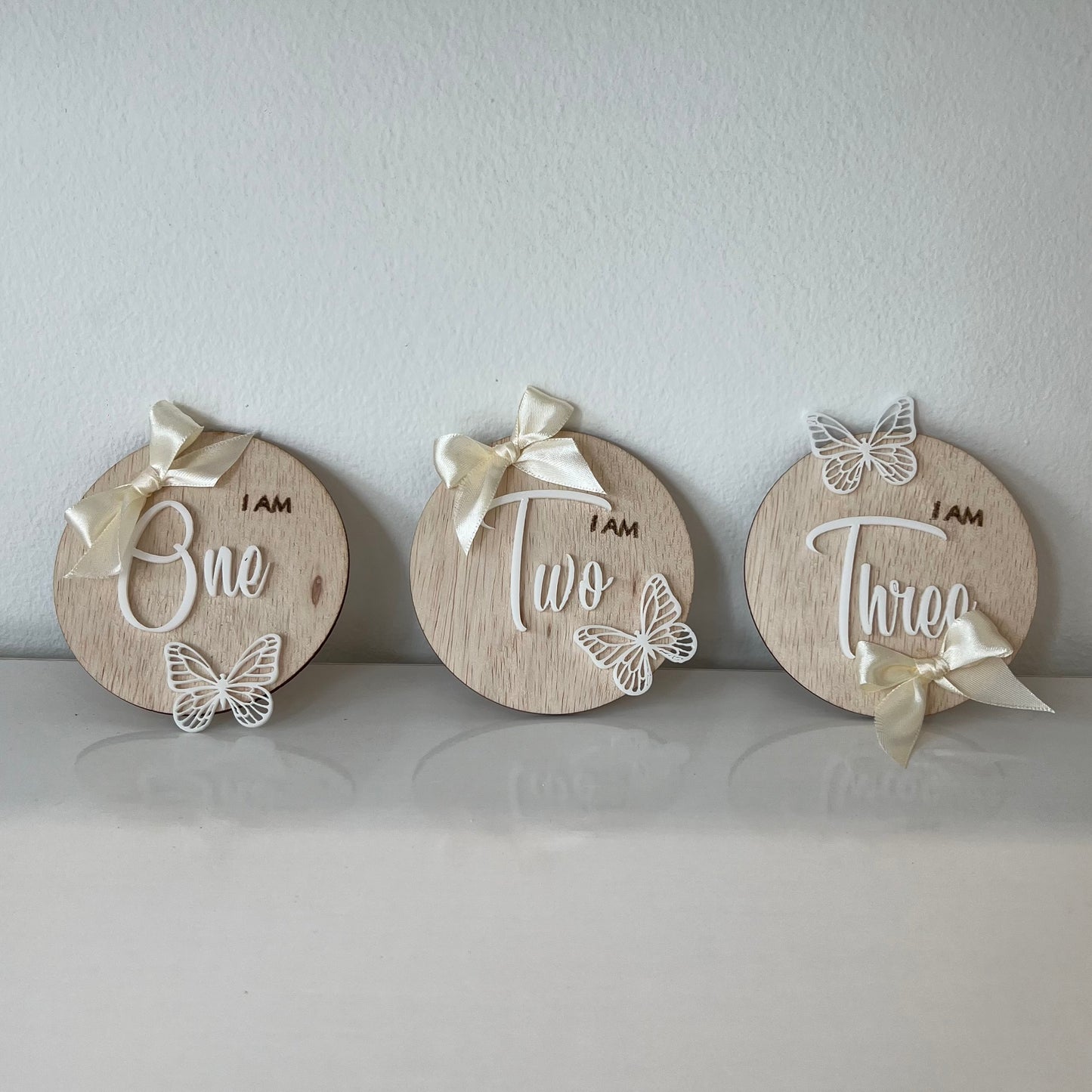 Butterfly Milestone Cards 9cm x 9cm