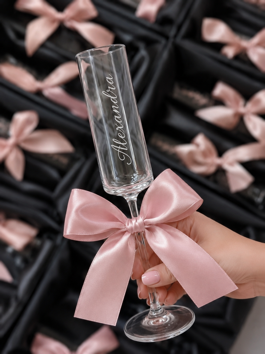 Personalised Champagne Glass Set (Pair)