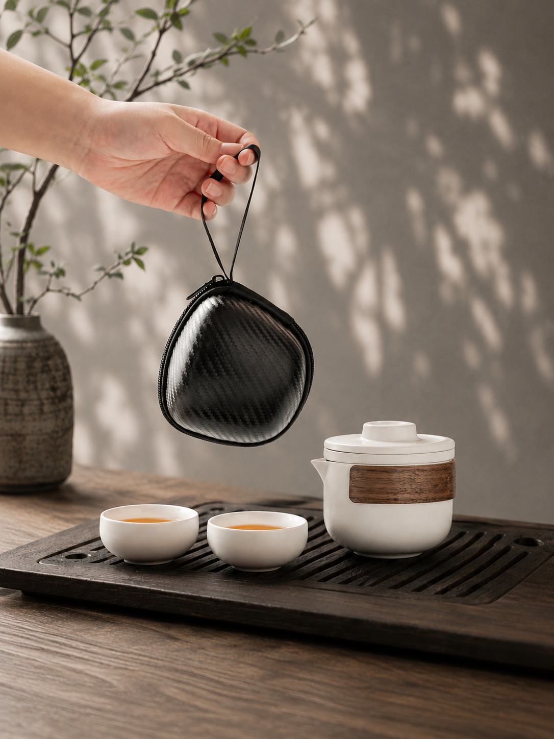 Personalised Travel Tea Cup Set