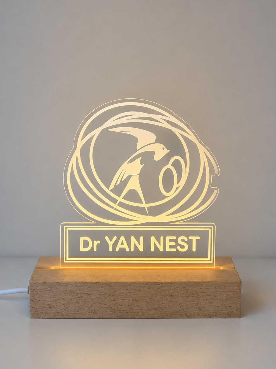 Personalised Acrylic LED Lamp